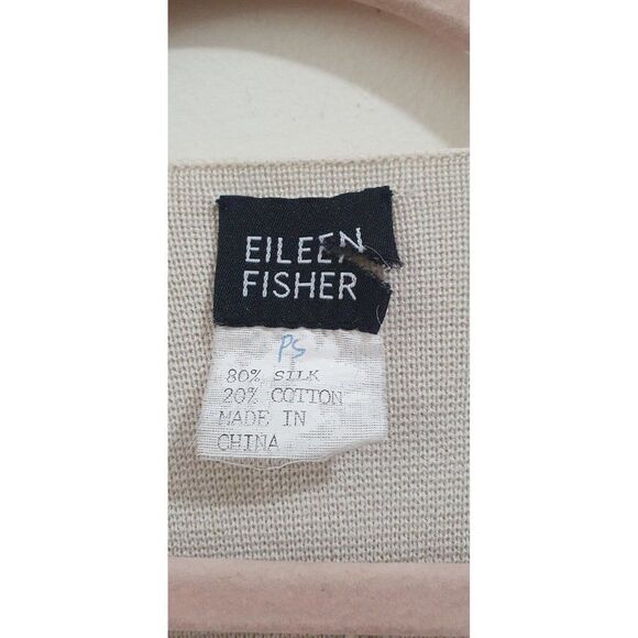 Eileen Fisher Silk Organic Cotton Open Cardigan/Jacket Size S - Picture 6 of 9
